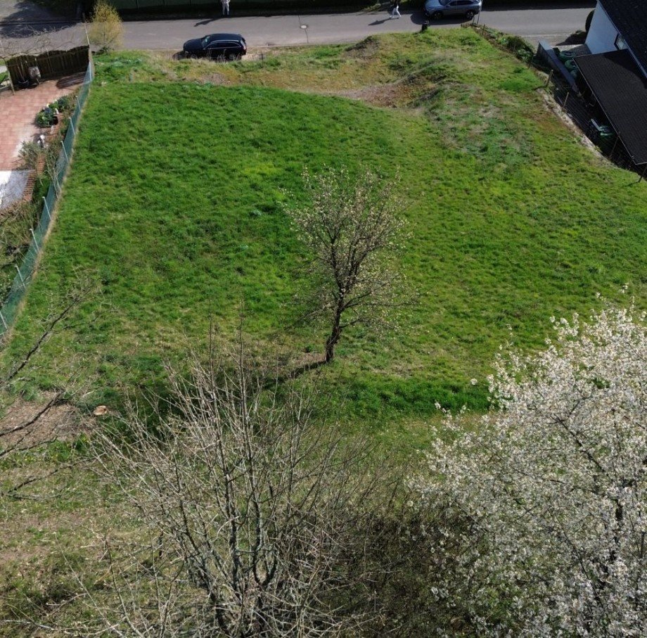 Grundst�ck von hinten oben Wohngrundst�ck Heimweiler