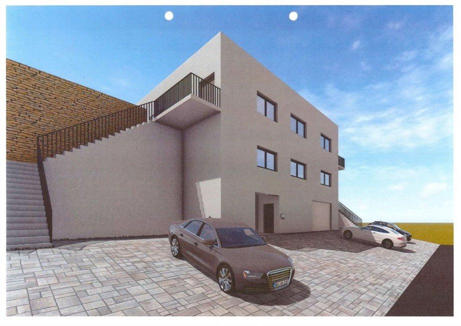 Vorderansicht eines m�glichen Hauses Wohngrundst�ck Heimweiler